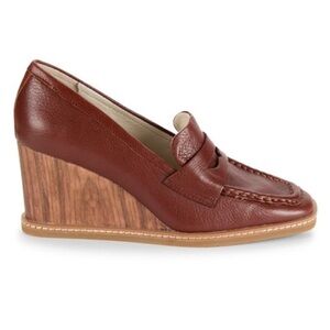 Sanctuary NEW “Claire” leather wedge loafer pumps